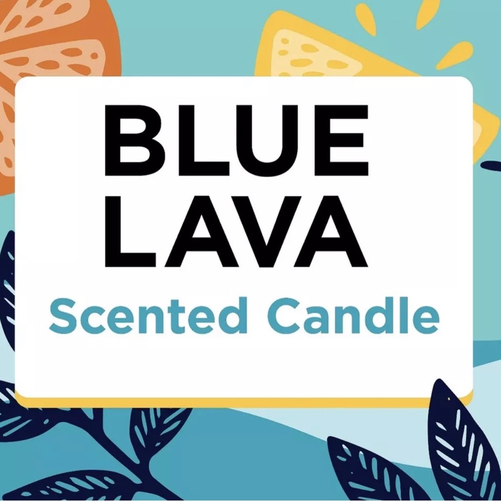 TWO Great Value Walmart Scented Candle Blue Lava Volcano Capri Blue Viral TikTok - Picture 3 of 4